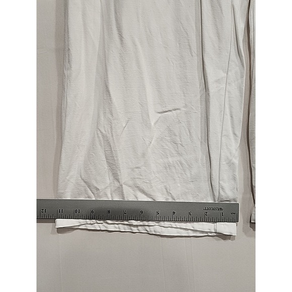 J. Jill Wide Leg Pants‎ Womens Size L White, 26 In. Inseam Pockets 100% Rayon - Picture 4 of 10